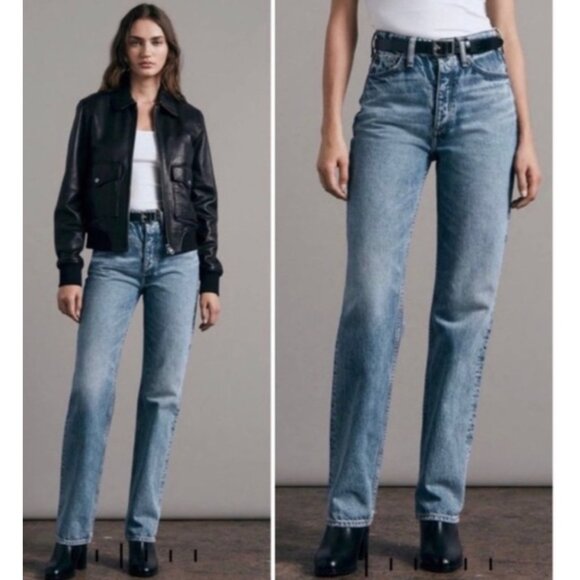 rag & bone Denim - Rag & Bone Alex Highrise straight legs jeans, Size 28 M59